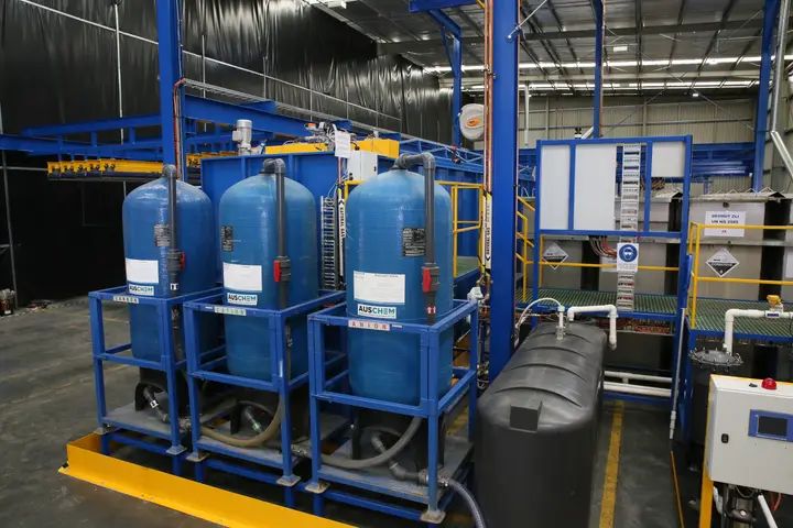 Industrial powder coating system equipment